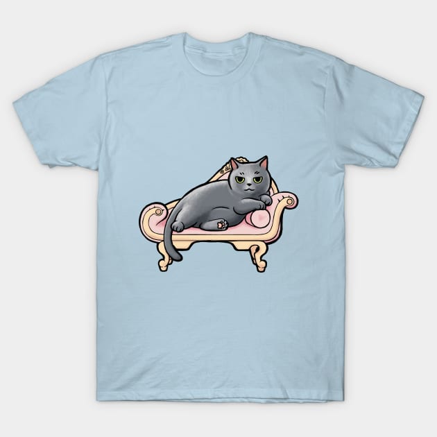 Chonk Lounge Cat T-Shirt by Studio Marimo